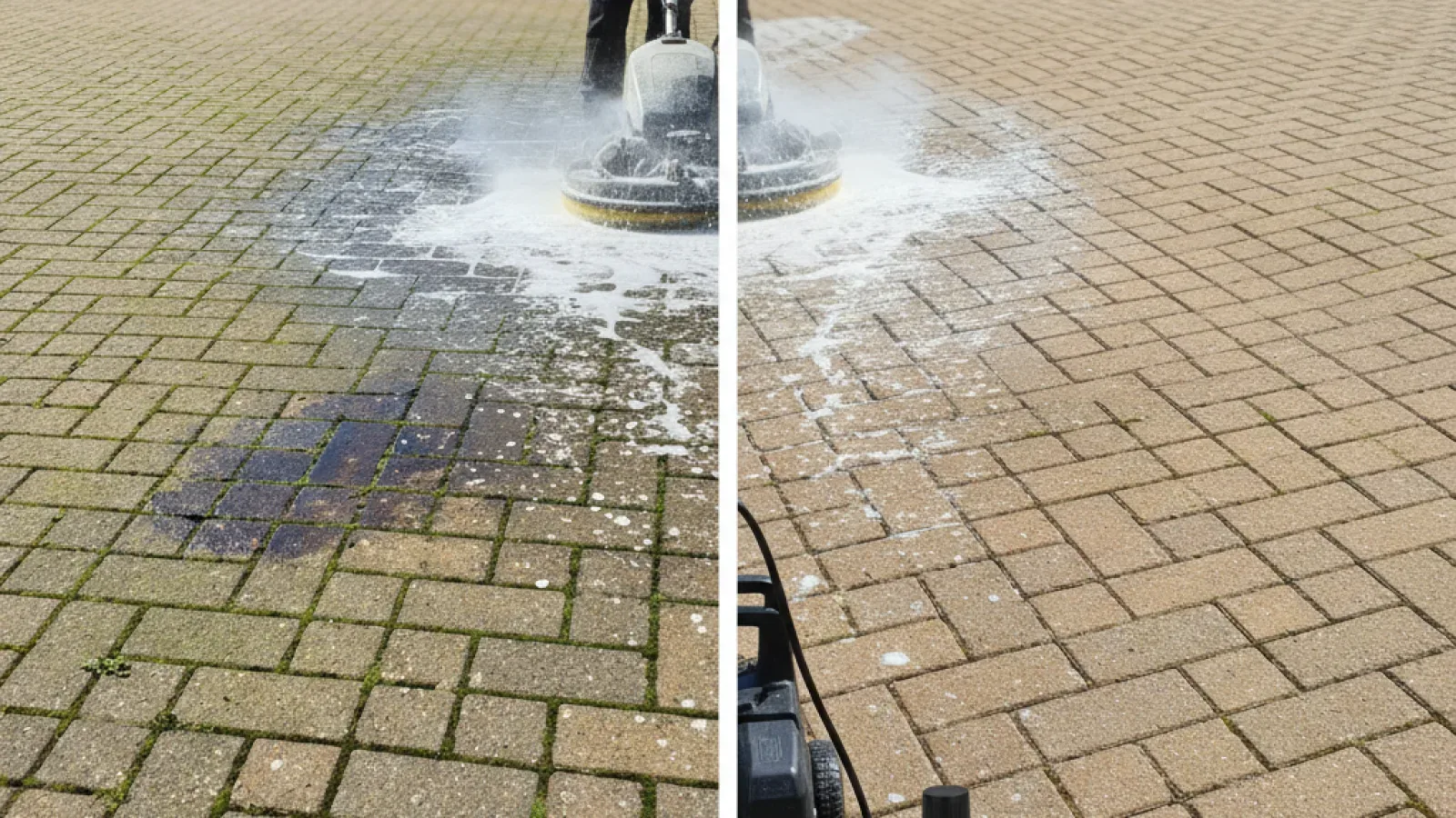 Block Paving Cleaner Guide: Remove Moss, Algae, & Oil Stains