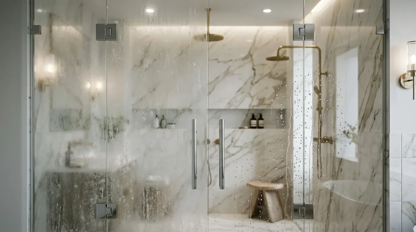 Crystal Clear Shower Doors: Conquering Hard Water & Fog